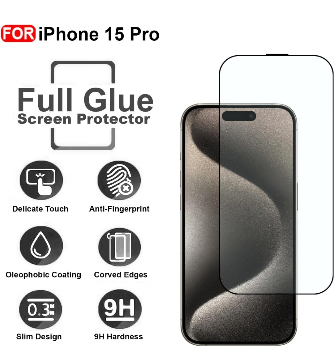 I PHONE 15 PRO SCREEN PROTECTOR